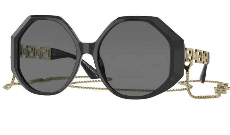 

VERSACE SQUARE BLACK SUNGLASS VE4395 5345/87 59