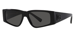 Dolce & Gabbana Black Rectangle Sunglasses-DG 4453 501/87 55