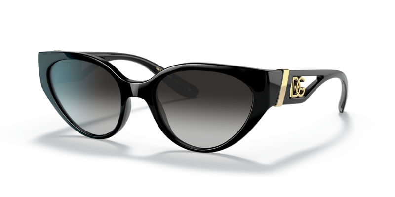 Dolce & Gabbana Black Cat-Eye Sunglasses-DG 6146 5018G 54