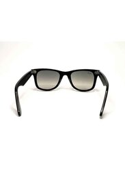 Ray-Ban Full-Rim Wayfarer Black Sunglasses Unisex, Grey Lens, RB2140 901/32, 50/22/150