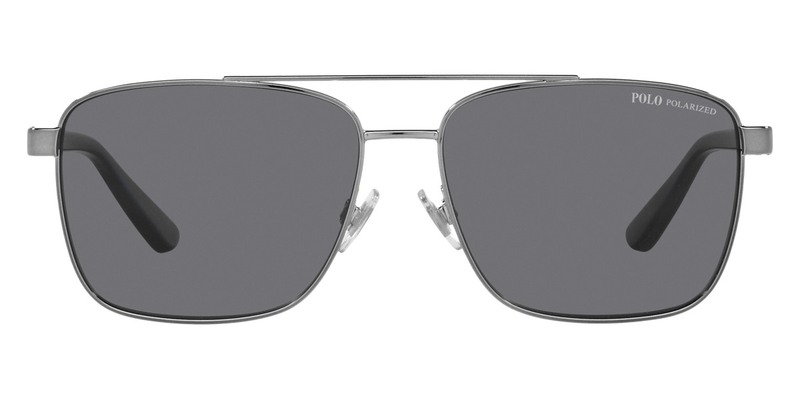 POLO Rectangle Gunmetal Sunglasses-PH3137 900281 59