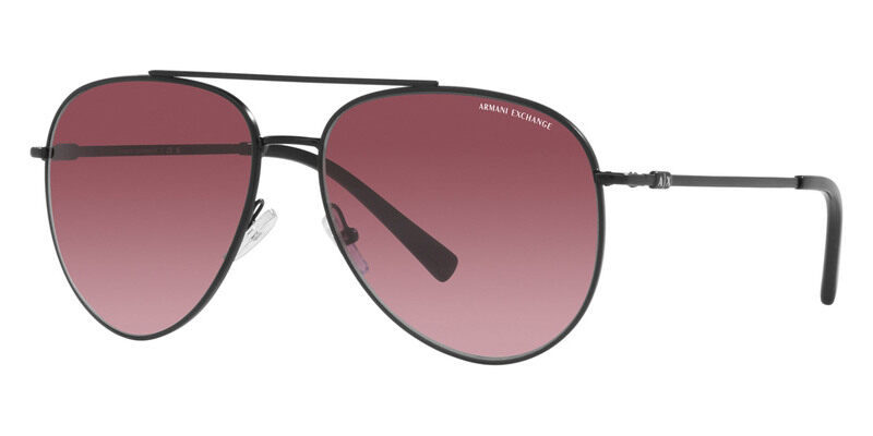 

Armani Exchange Matte Black Sunglasses-AX2043S 60008H 59