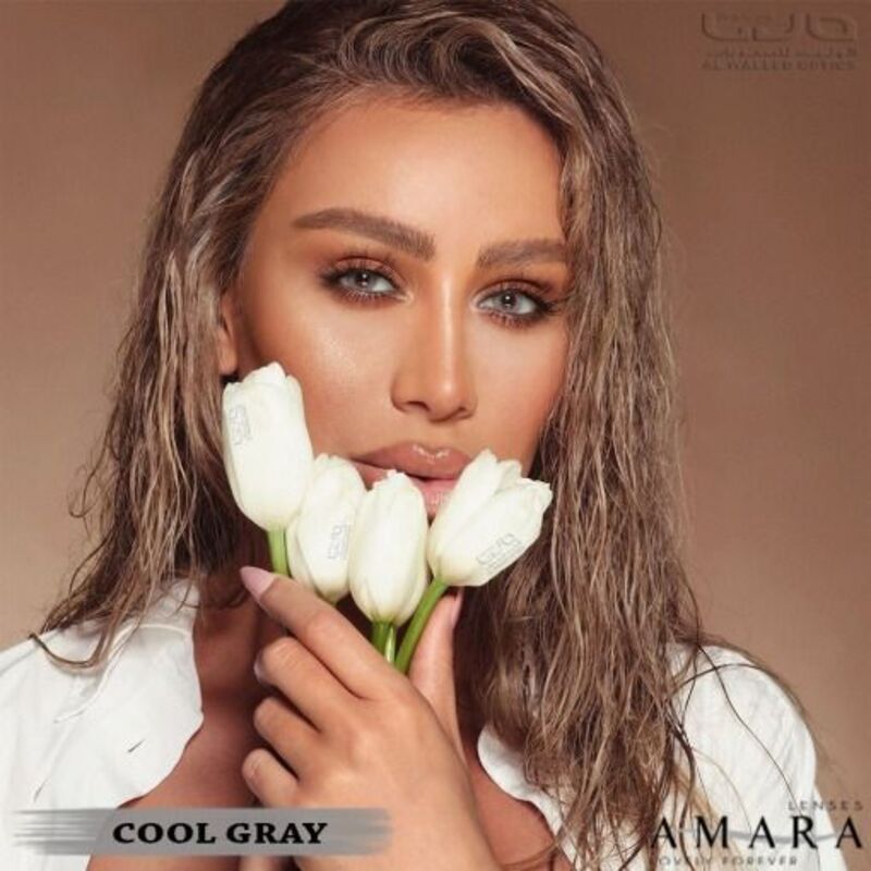Amara Cool Grey Monthly Disposable Contact Lenses