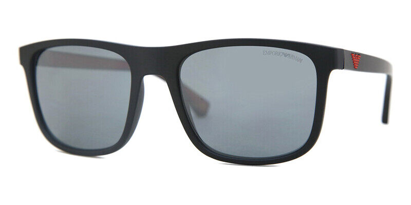 

Emporio Armani Matte Black Sunglasses-EA 4129 5001/6G 56