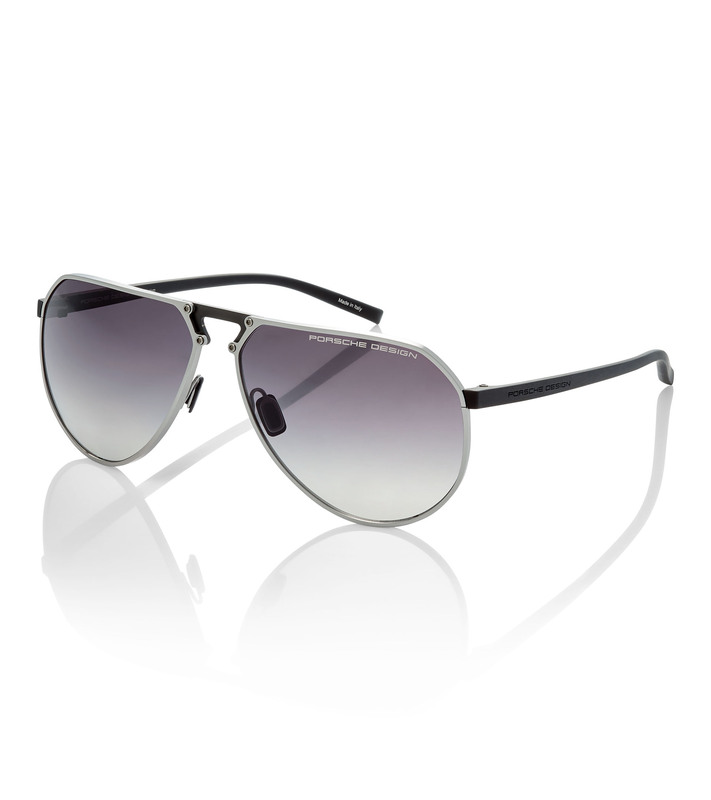 Porsche Design Pilot Black Sunglasses-P8938 B 64