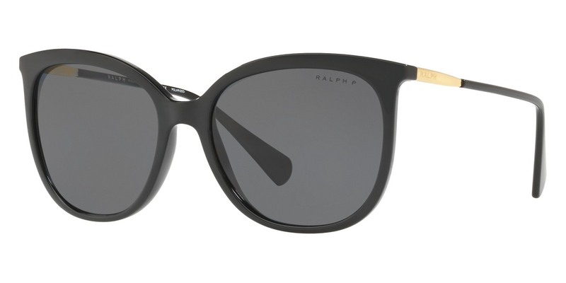 Ralph Shiny Black Butterfly Sunglasses-RA5248 500181 56