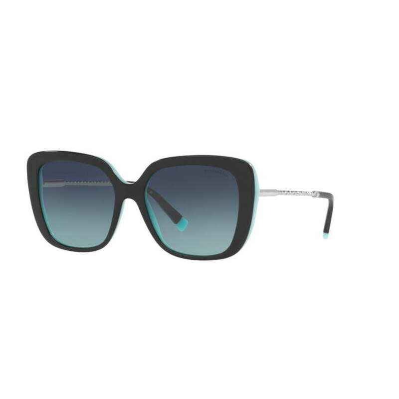 Tiffany Butterfly Black On Tiffany Blue Sunglasses TF 4177 80559S 55