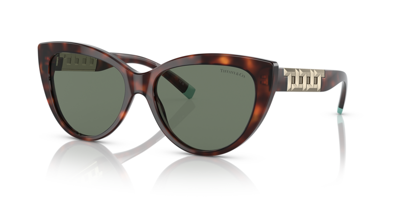 Tiffany Cat eye Havana Sunglasses TF 4196 80023H 56