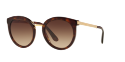 Dolce &Gabbana Round Havana Sunglasses DG4268 50213 52