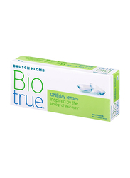 Bausch & Lomb Biotrue One Day Pack of 30 Disposable Contact Lenses, Clear, -8.00