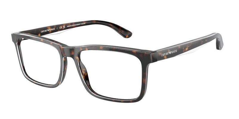 Emporio Armani Havana Men's Frames-EA3227 6052 54