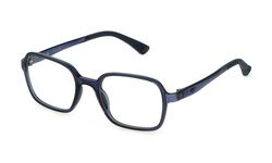 Police Square Frame-VK130 COL 0U11 47 Blue Light Filtering Eyeglasses