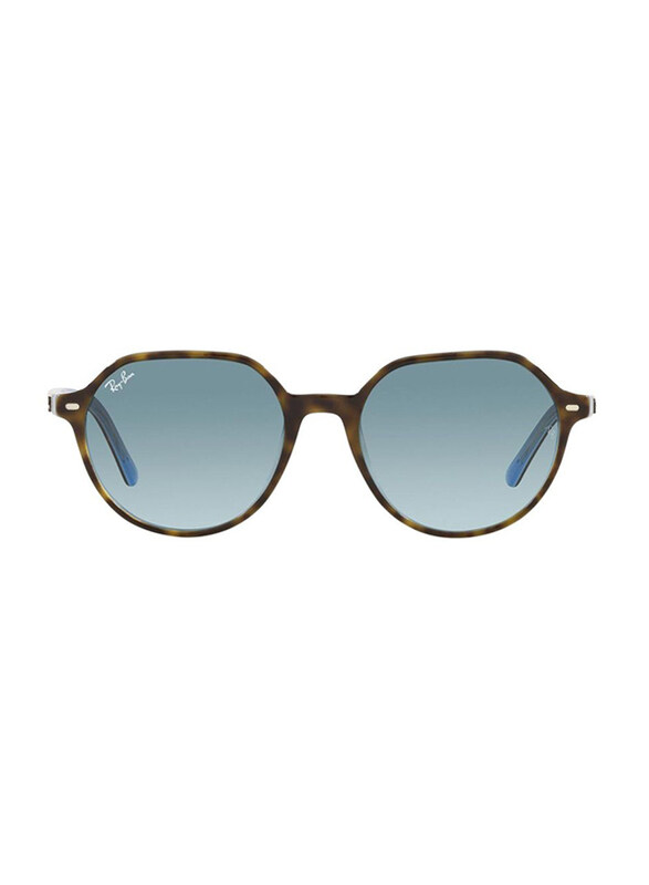 

Ray-Ban Full Rim Thalia Square Havana/Light Blue Unisex Sunglasses, Blue Lens, RB2195, 55/18/145