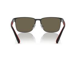 POLO Rectangle Matte Black Sunglasses-PH3143 9007/3 57