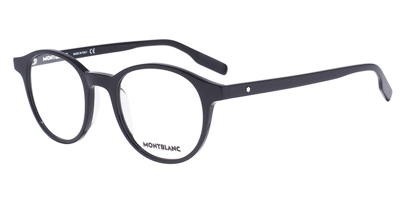 Mont Blanc Round Frame- MB0154O 001 49 Blue Light Filtering Eyeglasses