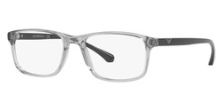 Emporio Armani Transparent Gray Men's EA3098 5029 Blue Light Filtering Eyeglasses