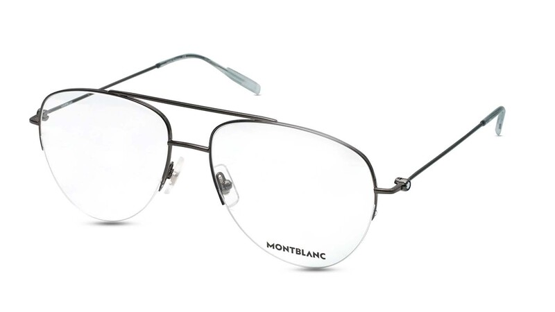 

Mont Blanc Square Frame-MB0077O 001 57 Blue Light Filtering Eyeglasses