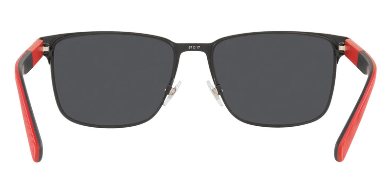POLO Rectangle Matte Black Sunglasses-PH3143 903887 57
