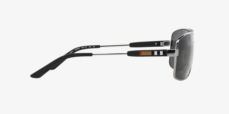 Burberry Gunmetal Sunglasses-BE3074 100387 63