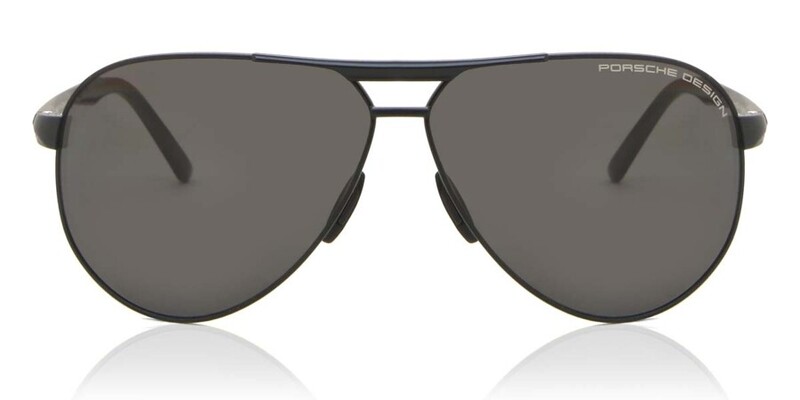 Porcshe Design Black Pilot Sunglasses P8649 A 62