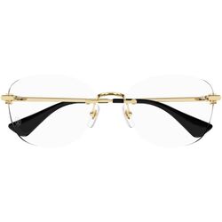 Cartier Gold Rimless Eyewear-CT0414O 001 54 Blue Light Filtering Eyeglasses