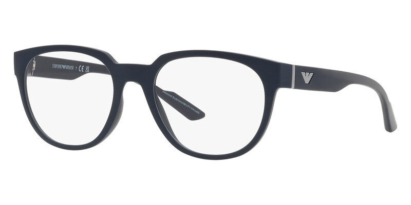 Emporio Armani Blue Men's EA3224 5088 52 Blue Light Filtering Eyeglasses