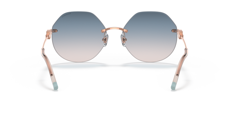 Tiffany Geometric Rose Gold Sunglasses TF3077 616016 60