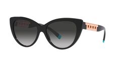 Tiffany Cat Eye Black Sunglasses-TF 4196 8001/3C 56