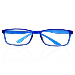 Desire Anti-Blue Light Reading Glasses - Shiny Blue ADD +1.00