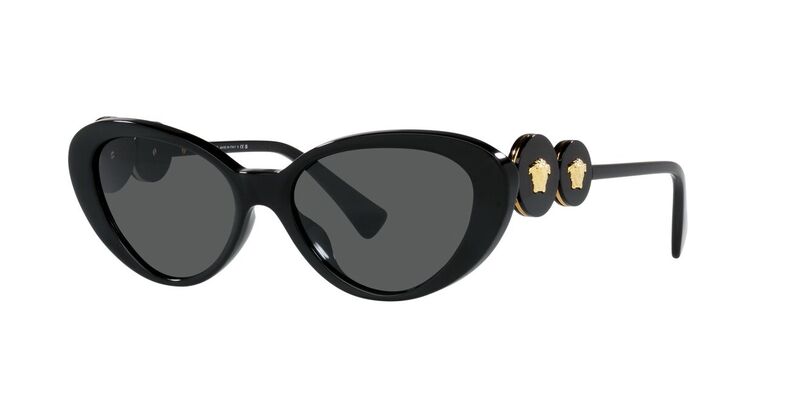 Versace Cat-Eye Black Sunglasses-MOD 4344-U GB1/87 54