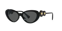 Versace Cat-Eye Black Sunglasses-MOD 4344-U GB1/87 54