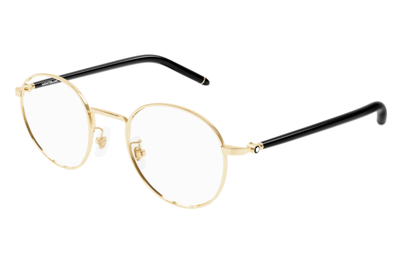 

Mont Blanc Round Frame-MB0273O 001 49 Blue Light Filtering Eyeglasses