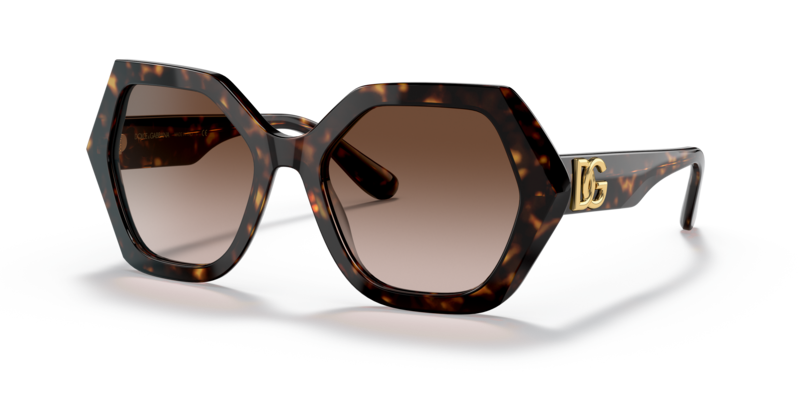 

Dolce & Gabbana Hexagon Havana Sunglasses DG4406 502/13 54