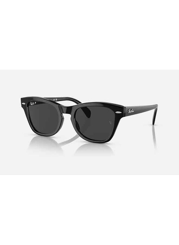 

Ray-Ban Polarized Full-Rim Square Polished Black Sunglasses Unisex, Black Lens, RB0707S 901/48, 53/21/145