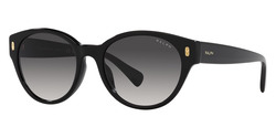 Ralph Shiny Black Round Sunglasses-RA5302U 50018G 54