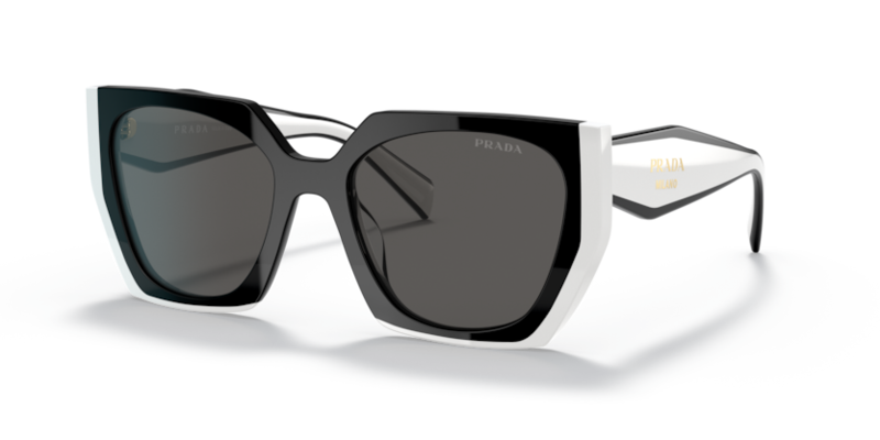 

Prada 0PR 15WS 01R0A6 - 09Q5S0 - Black/talc Black Women's Sunglasses