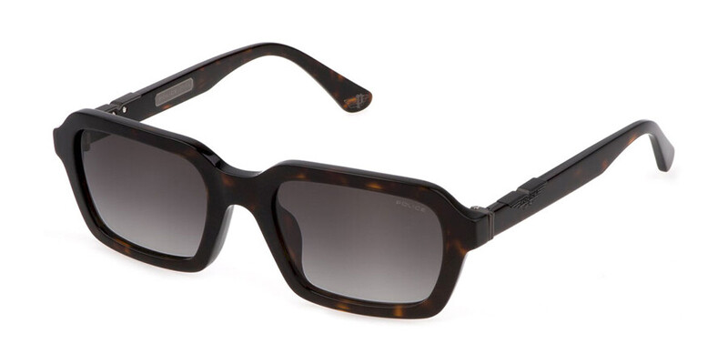 Police Rectangle Men's SPLL14M Sunglasses