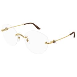 Cartier Gold Rimless Eyewear-CT0376O 001 56 Blue Light Filtering Eyeglasses