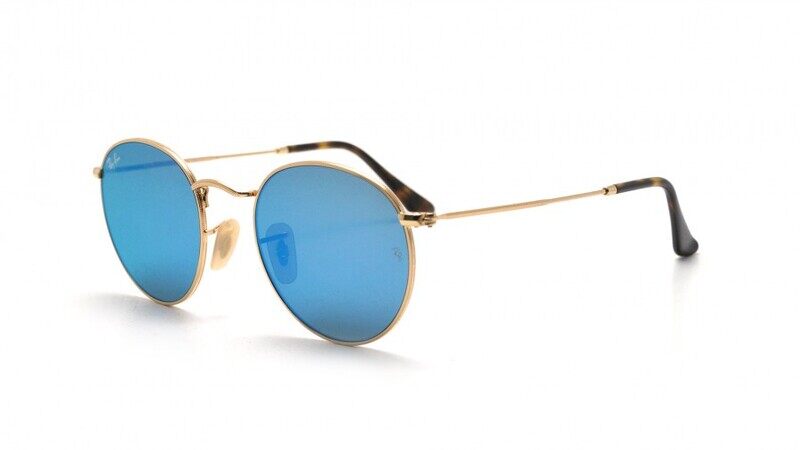 

Ray-Ban Round Flat Sunglasses-RB3447-N ROUND METAL 001/9O 50-21 145 3N