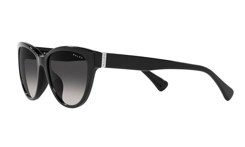 Ralph Shiny Black Oval Sunglasses-RA5299U 50018G 56