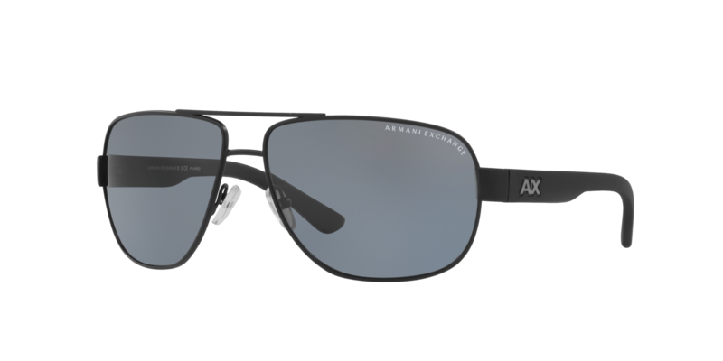 

Armani Exchange Matte Black Sunglasses-AX2012S 606381 62