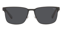 POLO Rectangle Matte Black Sunglasses-PH3143 903887 57