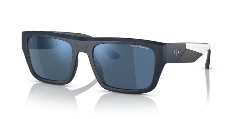 

Armani Exchange Matte Blue Sunglasses-AX4124SU 818155 56