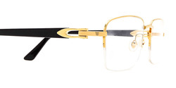 Cartier Gold Semi Rim Eyewear-CT0288O 001 54 Blue Light Filtering Eyeglasses