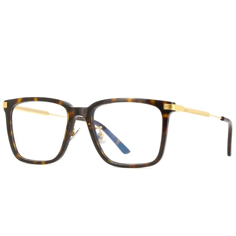 Cartier Havana Full Rim Eyewear-CT0384O 002 54 Blue Light Filtering Eyeglasses