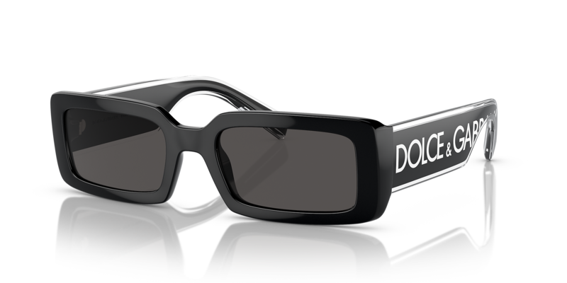Dolce & Gabbana Black Rectangle Sunglasses -DG 6187 501/87 53