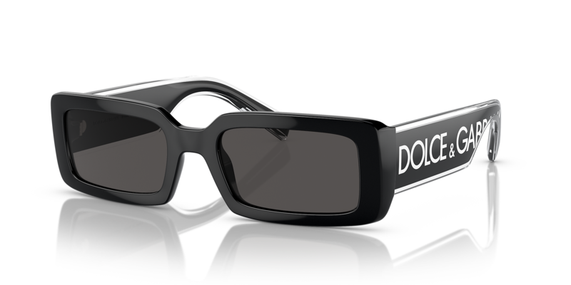 

Dolce & Gabbana Black Rectangle Sunglasses -DG 6187 501/87 53