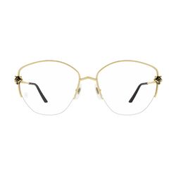 Cartier Gold Semi Rim Eyewear-CT0370O 001 57