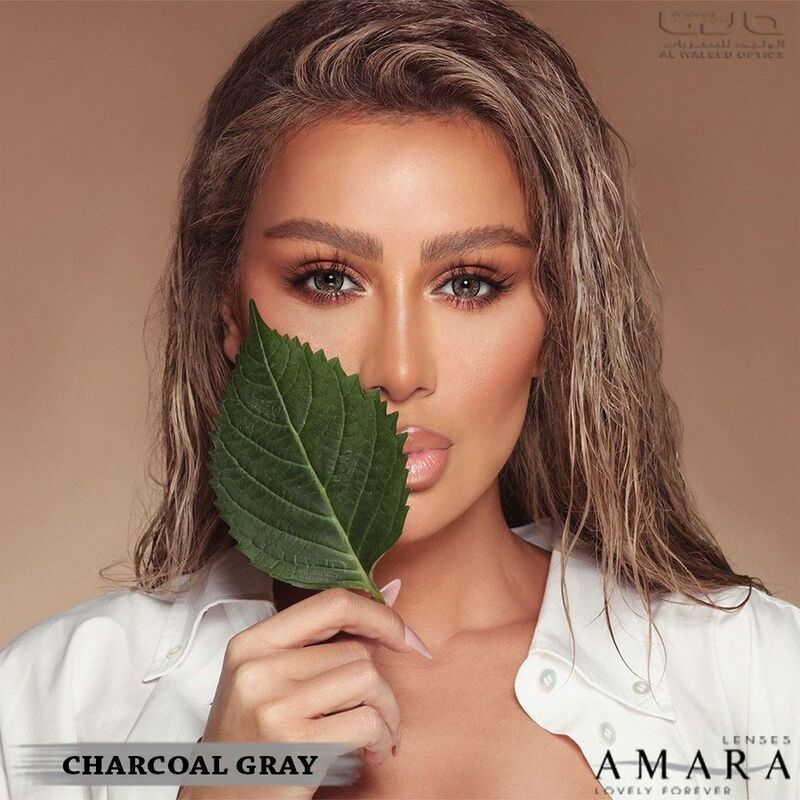 Amara Charcoal Grey Monthly Disposable Contact Lenses