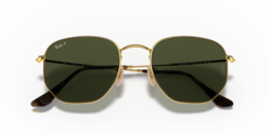 Ray-Ban Hexagonal Flat Sunglasses - RB3548N 001/58 51-21